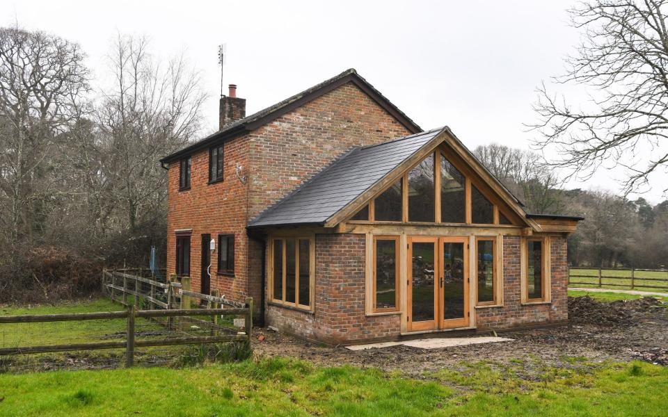 The cottage is apparently surrounded by land owned by The Crown