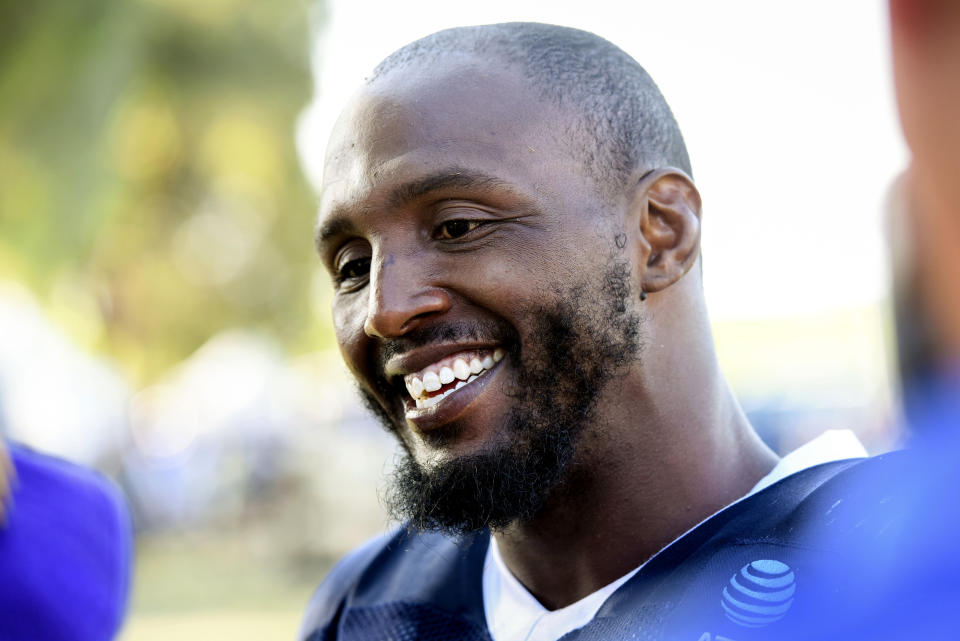 Dallas Cowboys defensive end Robert Quinn has been suspended for the first two games of the regular season. (AP)