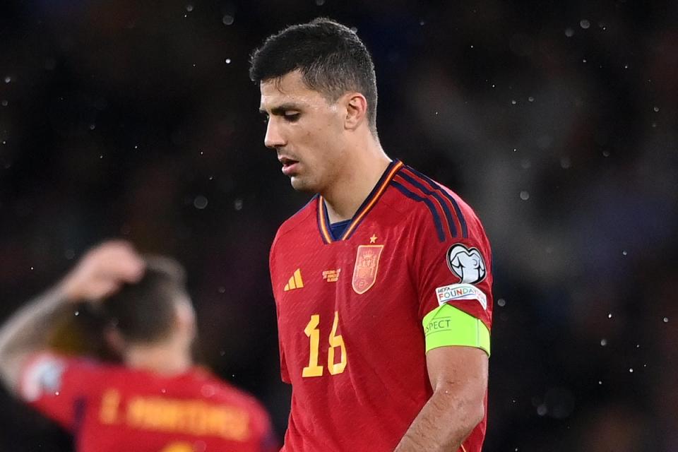 Manchester City and Spain midfielder Rodri was critical of Scotland’s peformance (Getty Images)