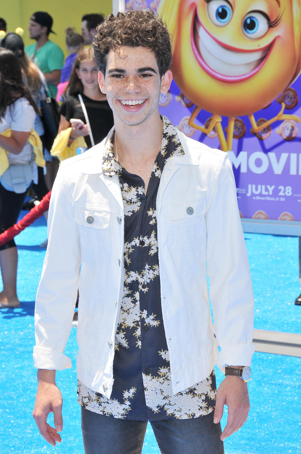 Cameron Boyce arrives at "The Emoji Movie" Los Angeles Premiere held at Regency Village Theatre in Westwood, CA on Sunday, July 23, 2017. (Photo By Sthanlee B. Mirador) *** Please Use Credit from Credit Field ***