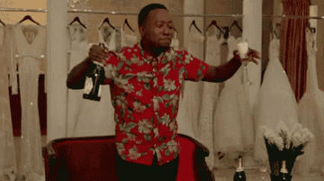 Winston in "New Girl" dancing