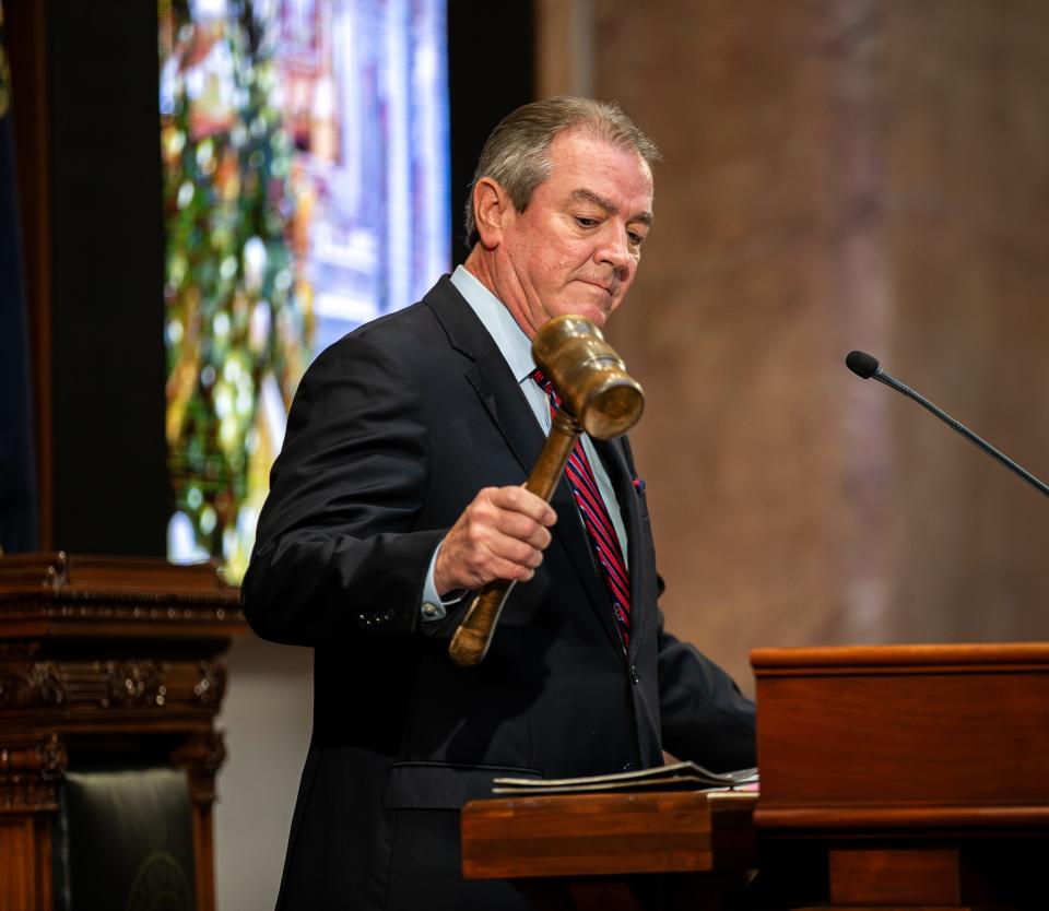 House Speaker David Osborne, R-Prospect, gavels in on Jan. 2, 2024. The Kentucky House put forward its budget bill this week.