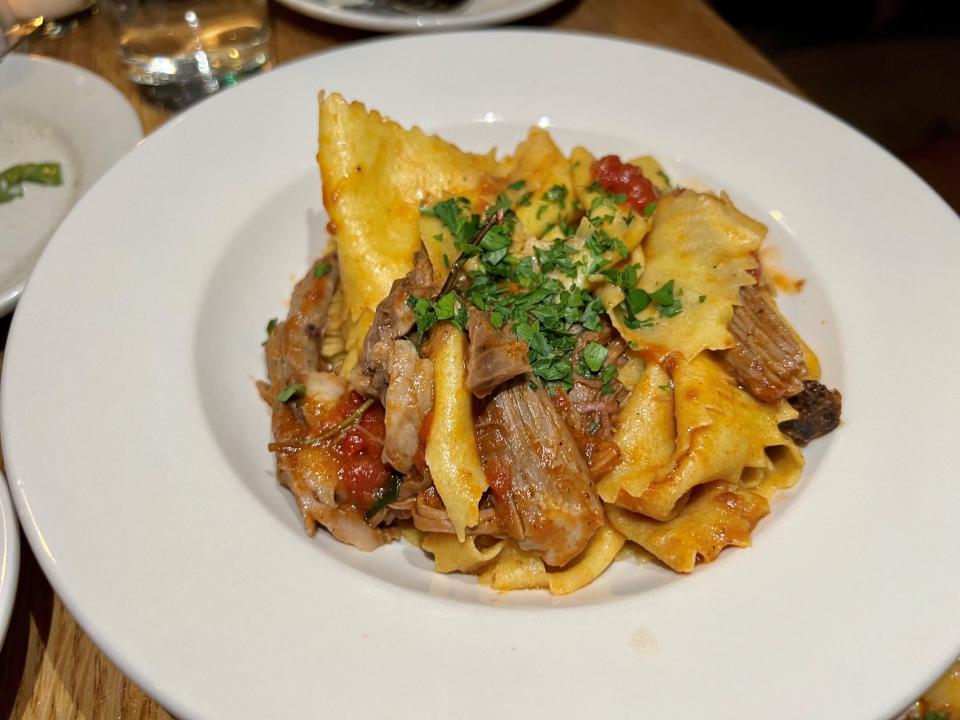 Pappardelle with lamb ragu at Frankies 925 Spuntino in Nashville on Nov. 19, 2023