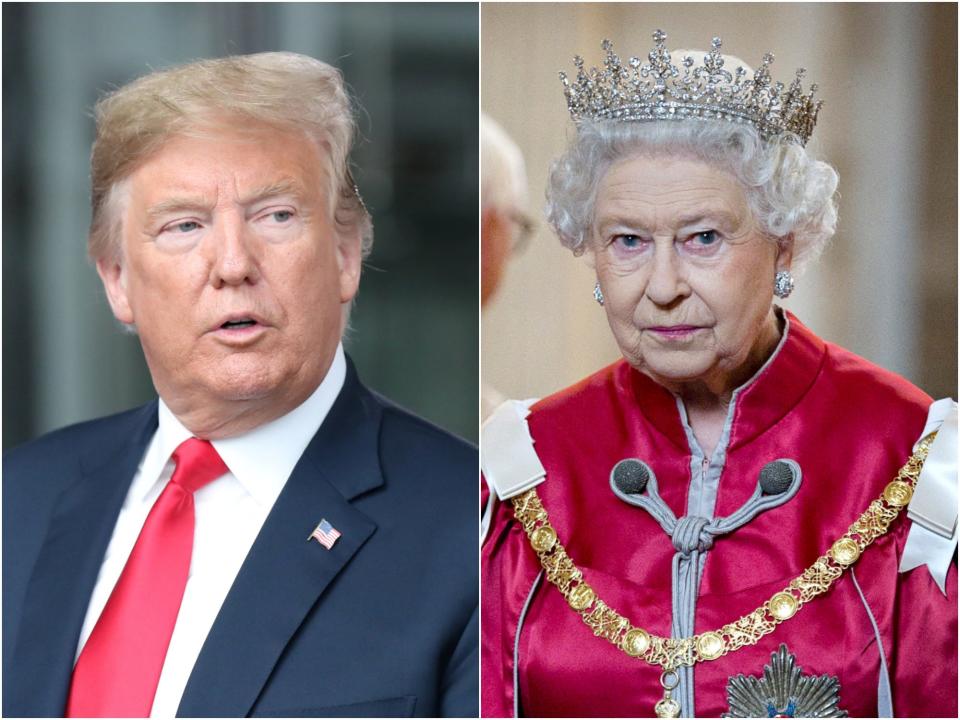 donald trump queen elizabeth II