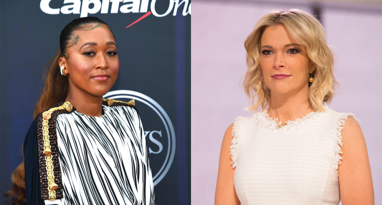 Naomi Osaka and Megyn Kelly spar on Twitter. Photo: Getty Images