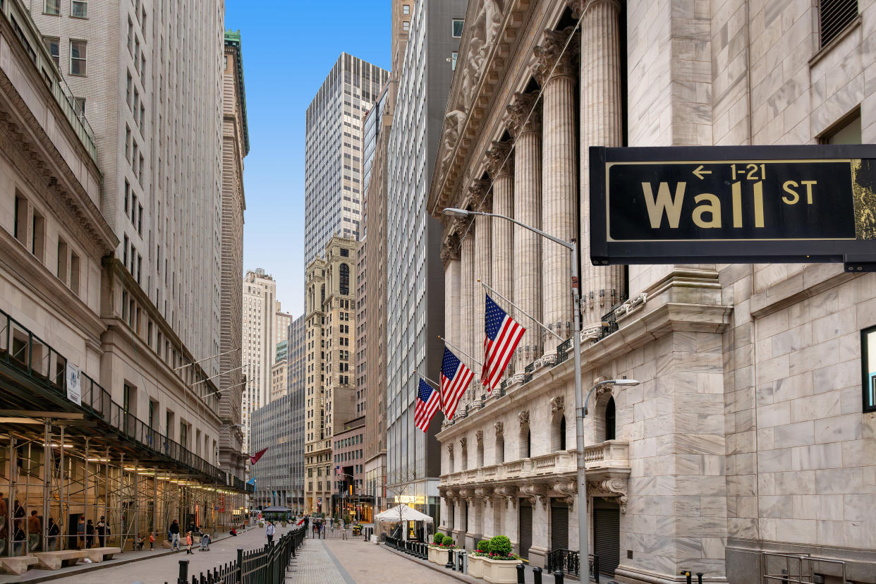 US stocks were lower on Tuesday afternoon while the FTSE and European stocks were mixed across the pond. Photo: Getty.