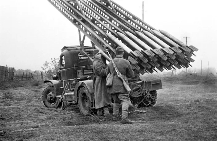 Soviet BM-13 Katyusha rocket launcher