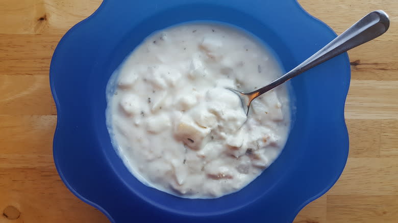 Clam Chowder in bowl