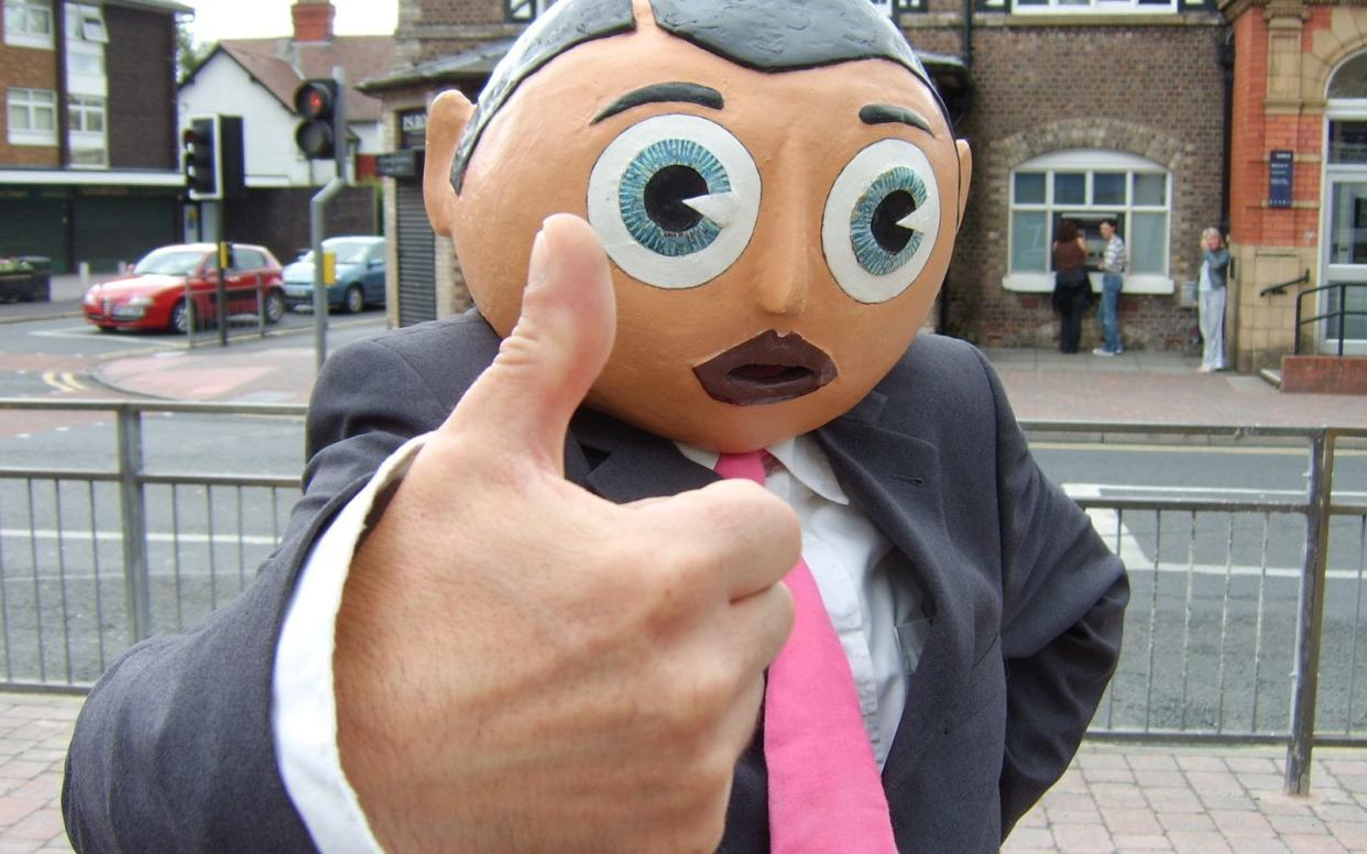 Chris Sievey as Frank Sidebottom  - Copyright 2004