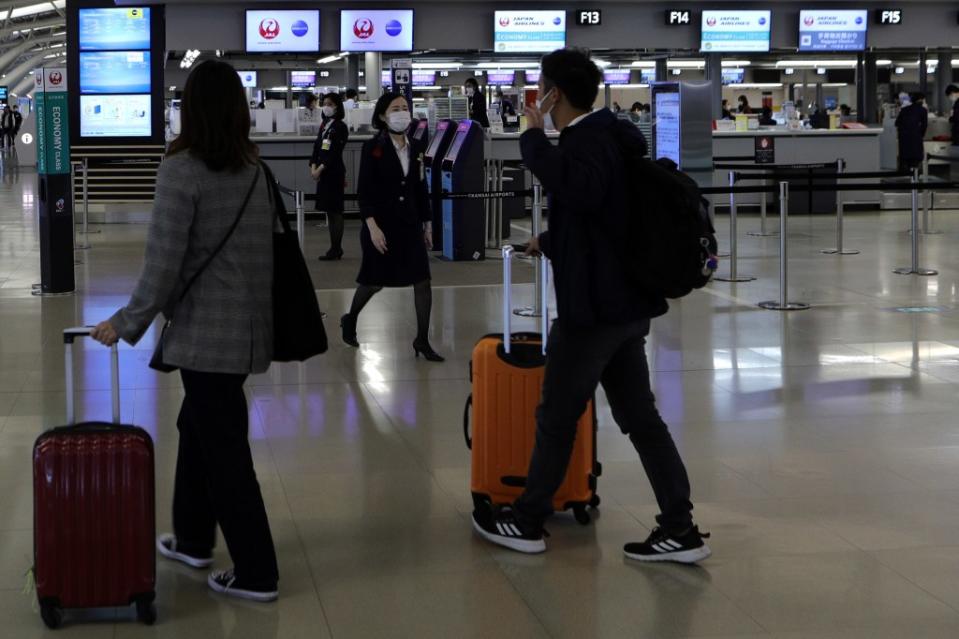 Kansai International Airport handled about 10 million baggage items in the 2023 fiscal year. Buddhika Weerasinghe/Getty Images