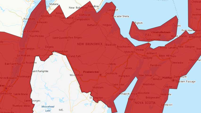 The maximum temperature Thursday is expected to be 30 to 35 C, with a humidex of 39 to 45, Environment Canada warns.