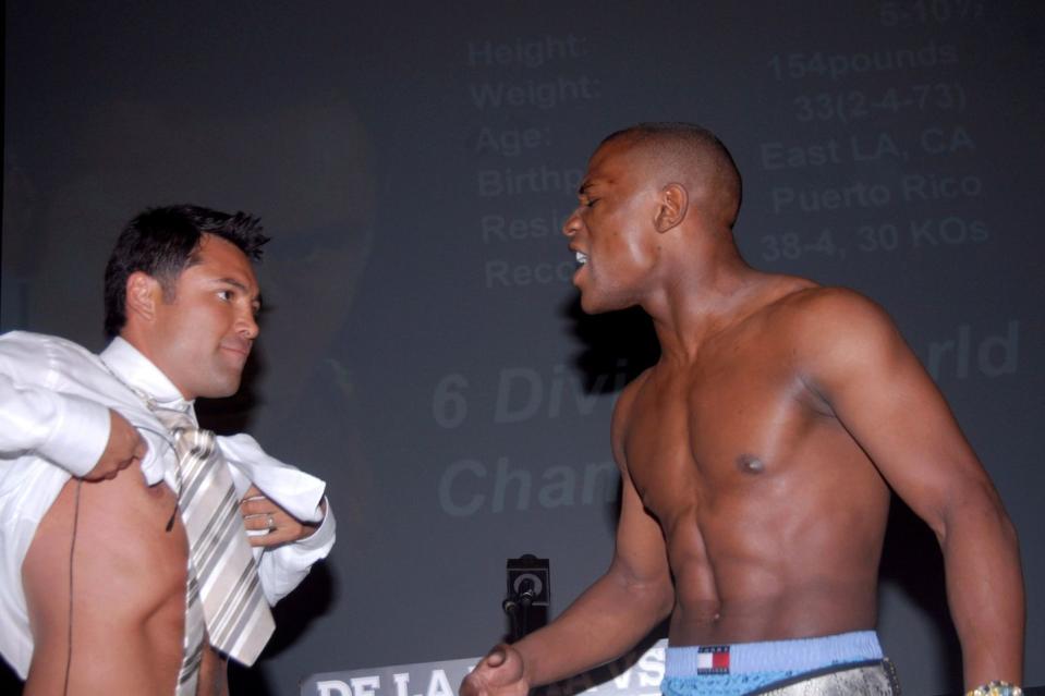 oscar de la hoya vs floyd mayweather press conference february 20, 2007