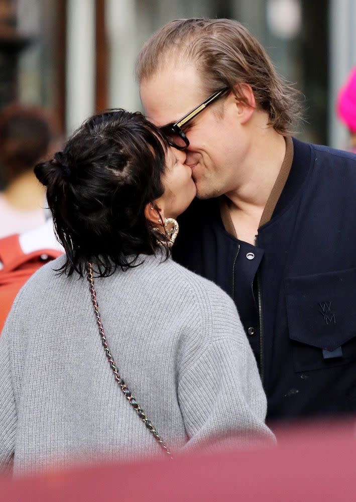 David Harbour (R) and Lily Allen | BACKGRID