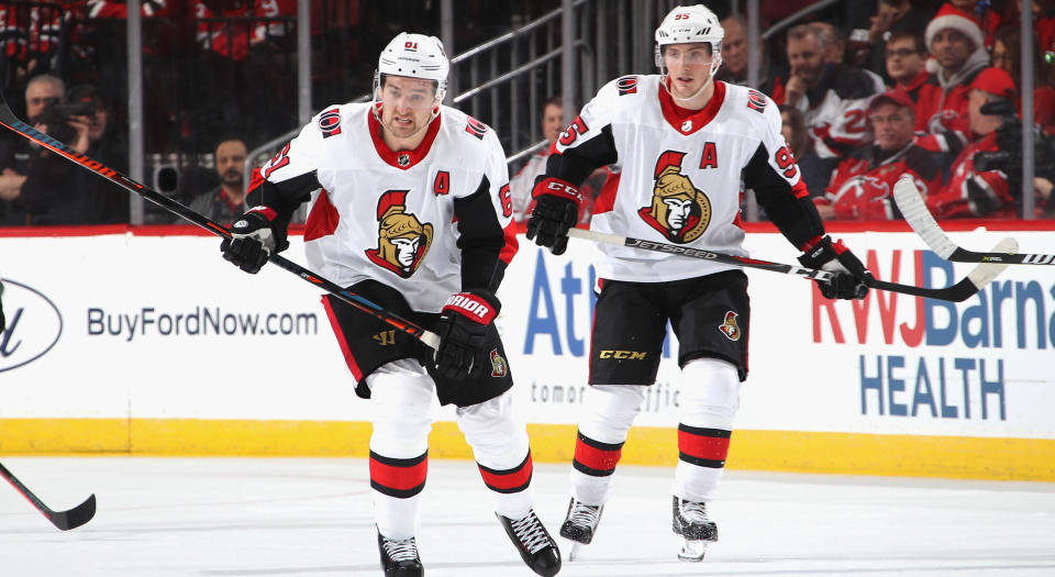 According to a report, Matt Duchene could be on the move, while Mark Stone may re-sign with the Ottawa Senators. (Getty Images)