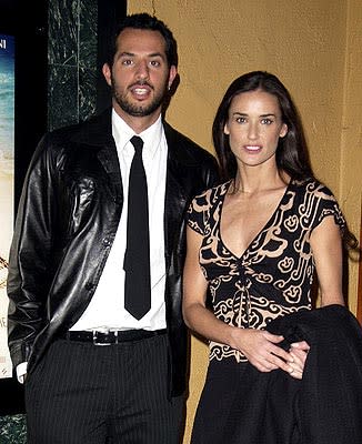 Guy Oseary and Demi Moore at a Los Angeles screening of Screen Gems' Swept Away