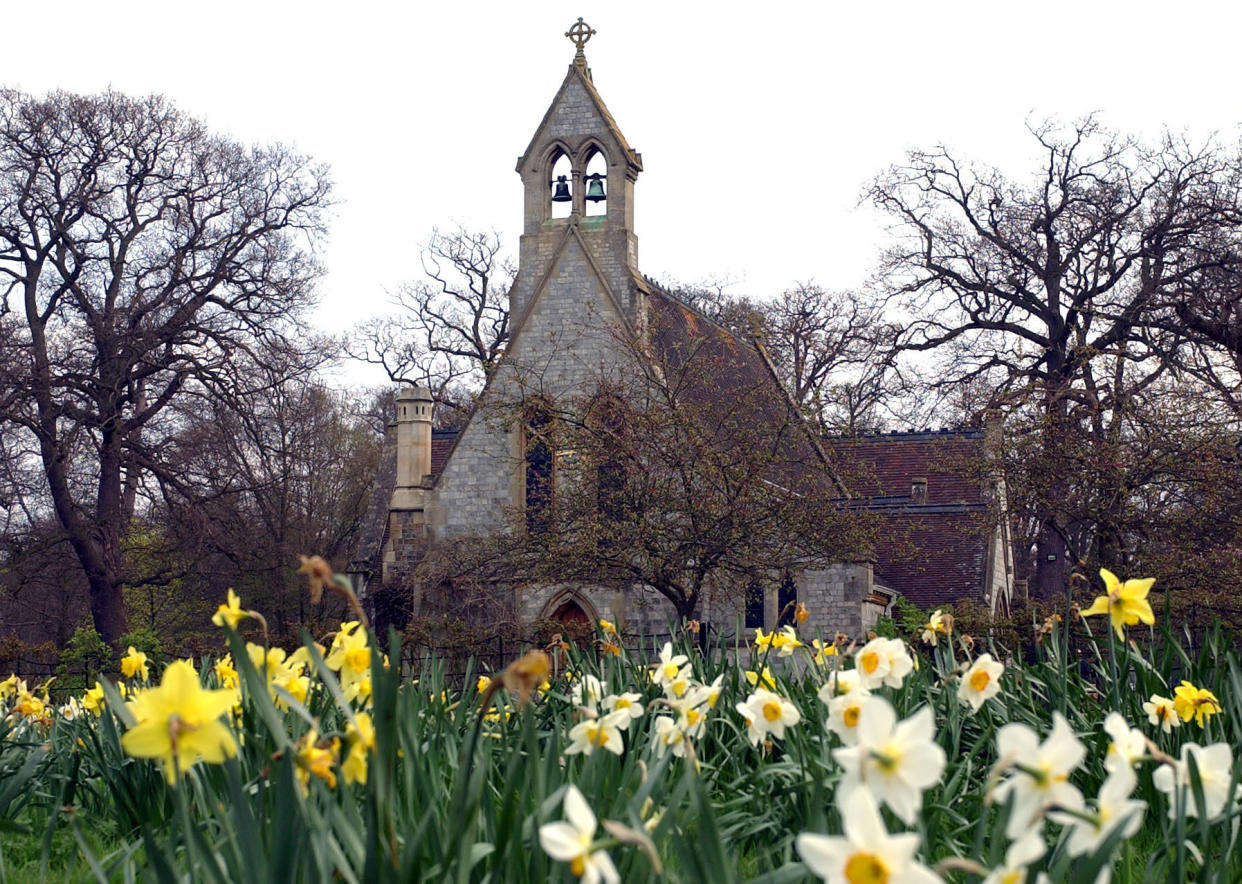 The Royal Chapel of All Saints, Windsor, where the wedding took place. (PA Images)