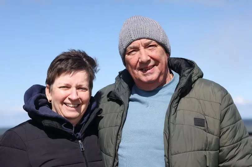 Andrea and Brian Clegg at Terrace Green Car Park in Seaham, which is now pay and display.