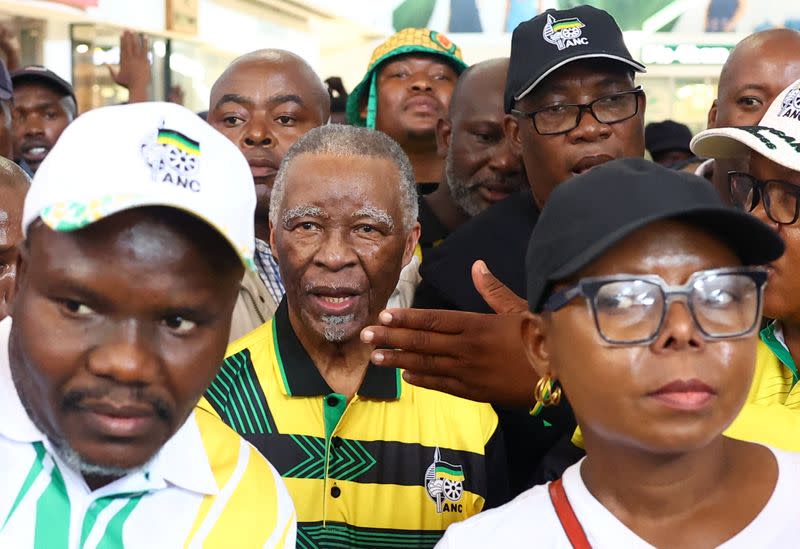 South Africa's African National Congress (ANC) take part in election campaign, in Soweto