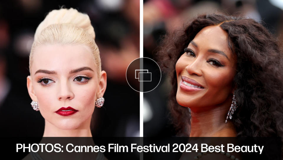 best beauty looks from the 2024 Cannes Film Festival, anya taylor joy, naomi campbell, red carpet