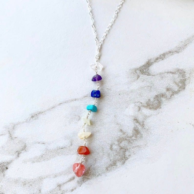 26) 7 Chakra Rainbow Necklace