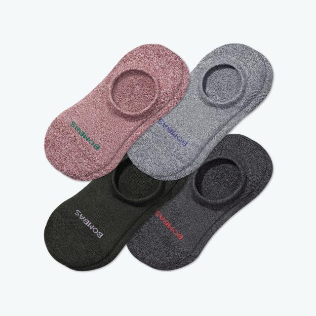 No Slip No Show Sock 4 Pair Multi Color Pack