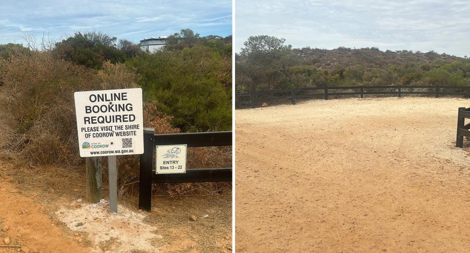 Milligan campground in WA appeared fully booked online, but there were multiple sites lying empty in reality. Source: Facebook  