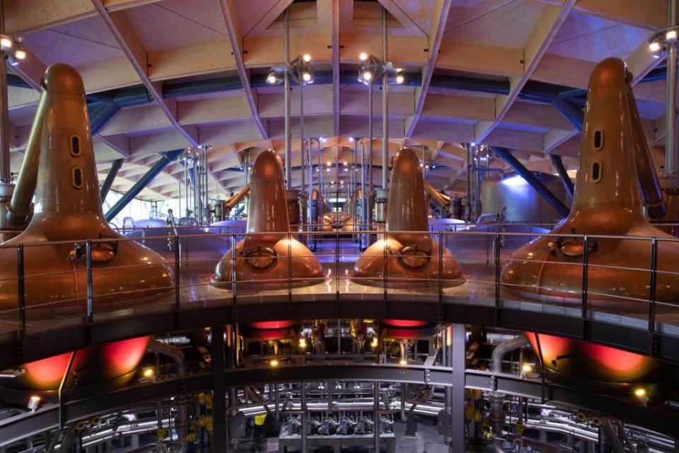 A panoramic view of The Macallan whisky stills (The Macallan)