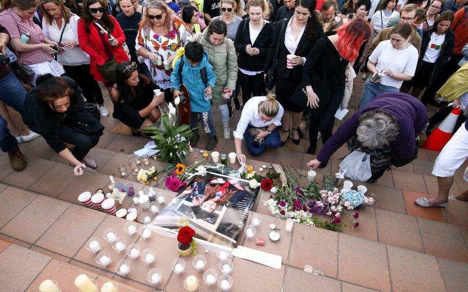 People gathered at vigils across the country to pay their respects to Ms Millane - Getty Images AsiaPac