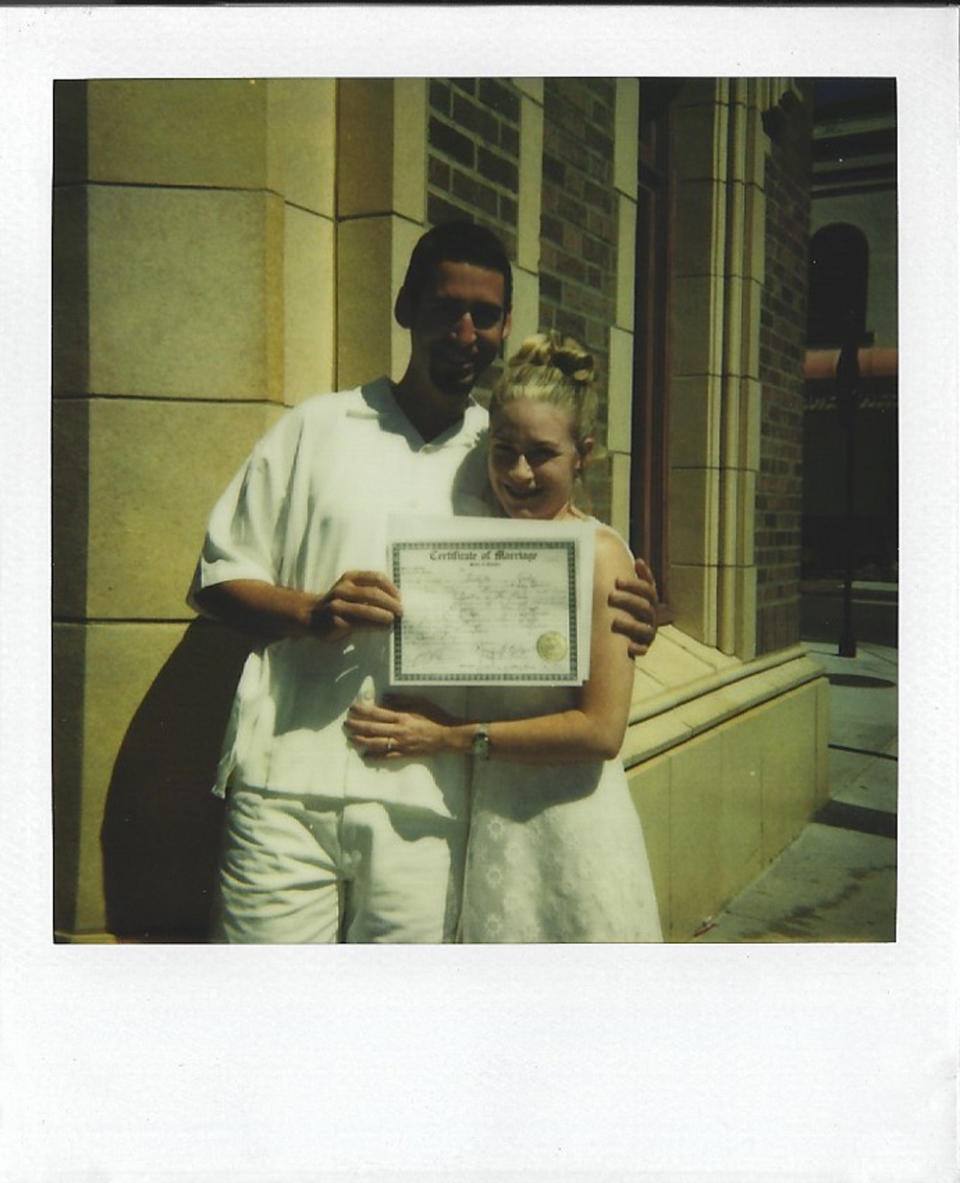 Lia and George's first wedding in Nevada (PA Real Life/Collect)