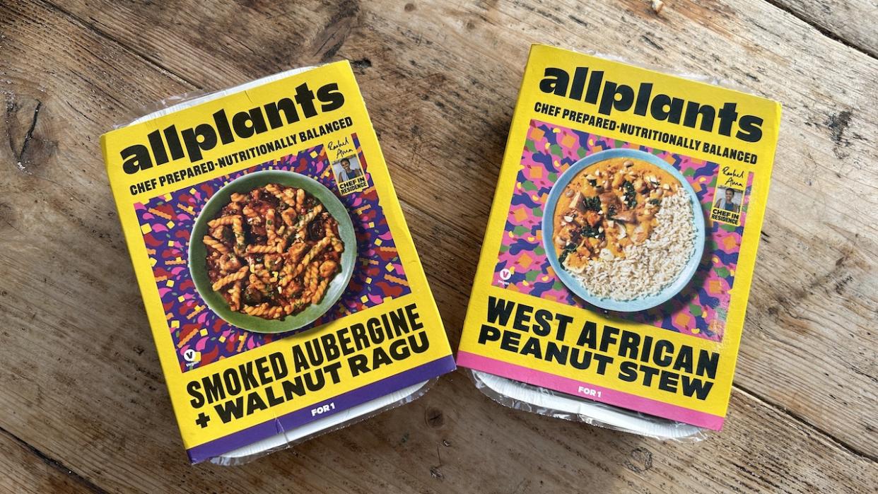  Two Allplants meals tested by the author. 