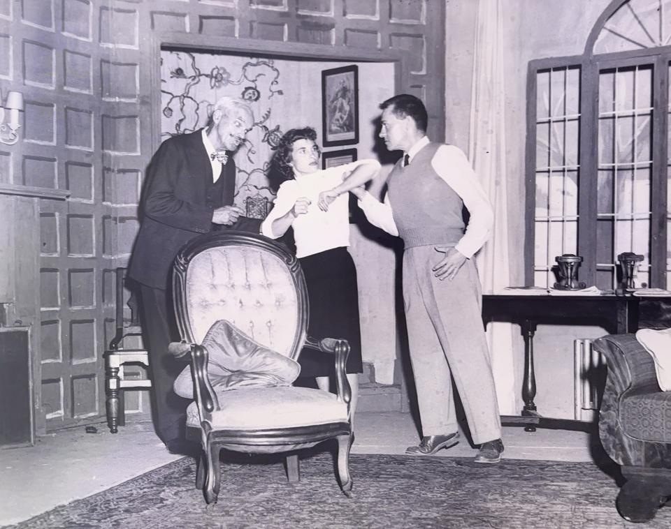 A scene from Venice Theatre’s 1952 production of Agatha Christie’s “The Mousetrap.” A new production will be part of the theater’s 2024-25 season, which marks its 75th anniversary.