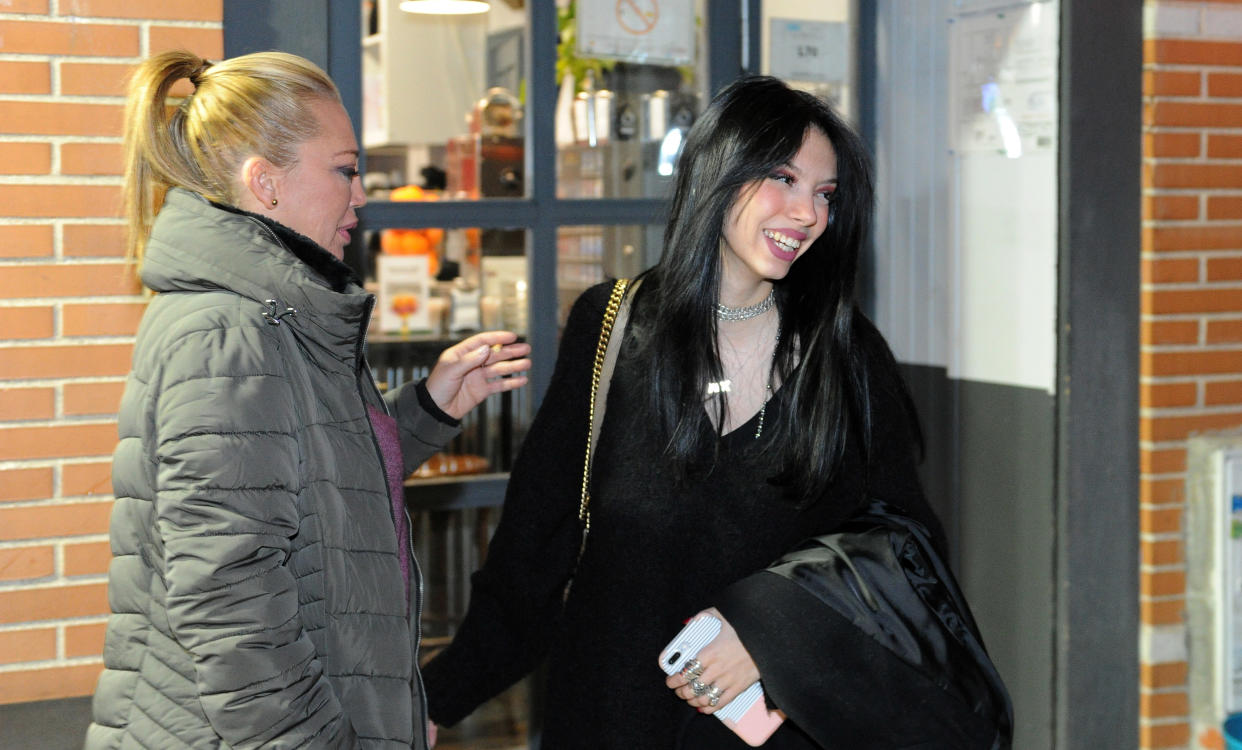 MADRID, SPAIN - JANUARY 15: Belen Esteban and Alejandra Rubio are seen on January 15, 2019 in Madrid, Spain. (Photo by Europa Press Entertainment/Europa Press via Getty Images)