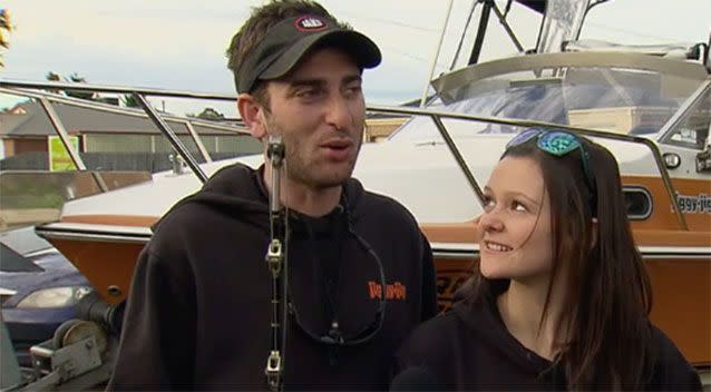 Robert Adamo and Amy Jobson. Source: 7News