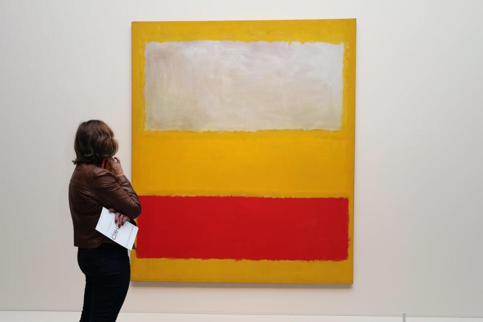 Opening night at the Mark Rothko retrospective at La Foundation Louis Vuitton, Paris, 17 October (Getty Images)