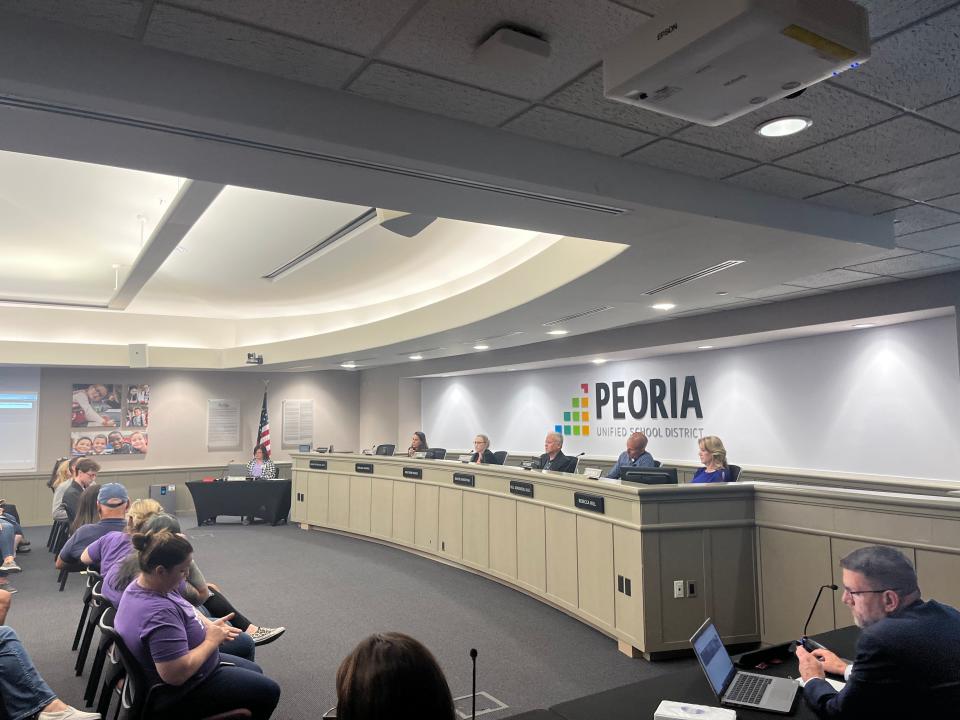 The Peoria Unified School District's governing board