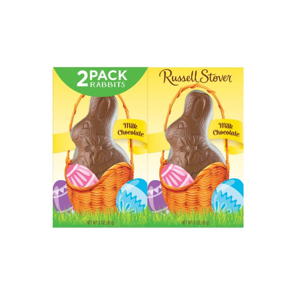 <p><a href="https://go.redirectingat.com?id=74968X1596630&url=https%3A%2F%2Fwww.walmart.com%2Fip%2FRussell-Stover-Milk-Chocolate-Bunnies-7-Ounce-2-Pack%2F721435762&sref=https%3A%2F%2Fwww.thepioneerwoman.com%2Ffood-cooking%2Fg35452335%2Fbest-chocolate-bunnies%2F" rel="nofollow noopener" target="_blank" data-ylk="slk:Shop Now;elm:context_link;itc:0;sec:content-canvas" class="link ">Shop Now</a></p><p>Russell Stover Milk Chocolate Bunnies </p><p>walmart.com</p><p>$15.59</p><span class="copyright">Walmart</span>