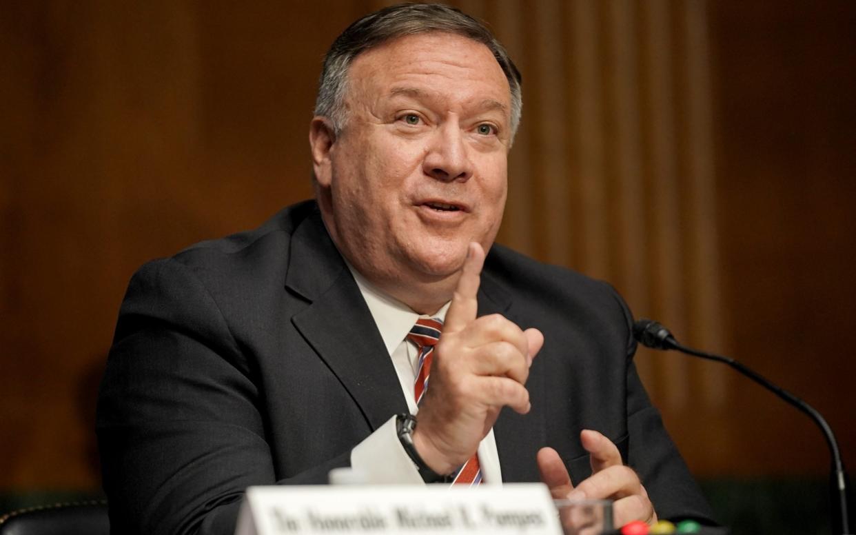Mike Pompeo said at the United Nations it would be an "enormous mistake" not to extend the arms embargo on Iran - Bloomberg