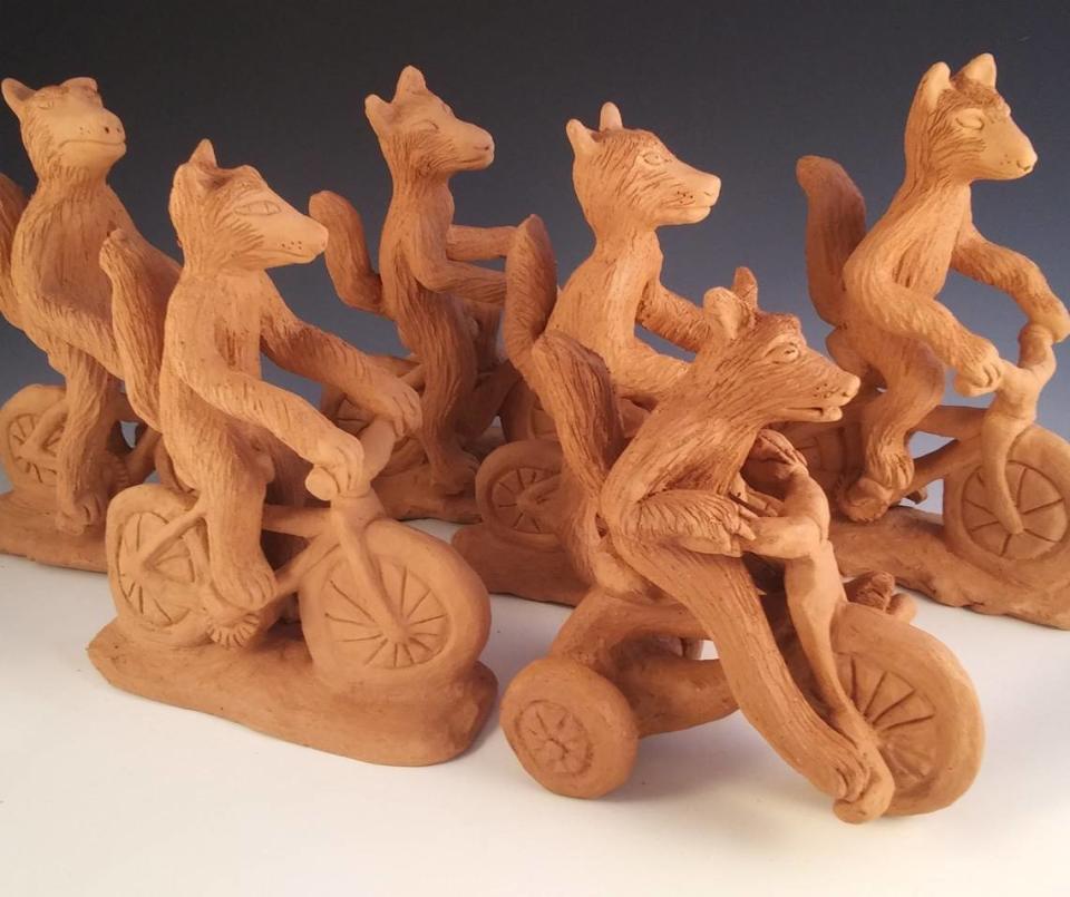 Joe Batt, whose playful sculptures include “The Cavalcade of Wolves on Bikes and Trikes,” will open his studio to the public during the free South Sound Studio Tour, happening April 22 and 23.