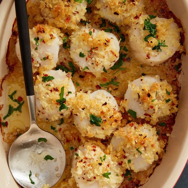 21) Baked Scallops