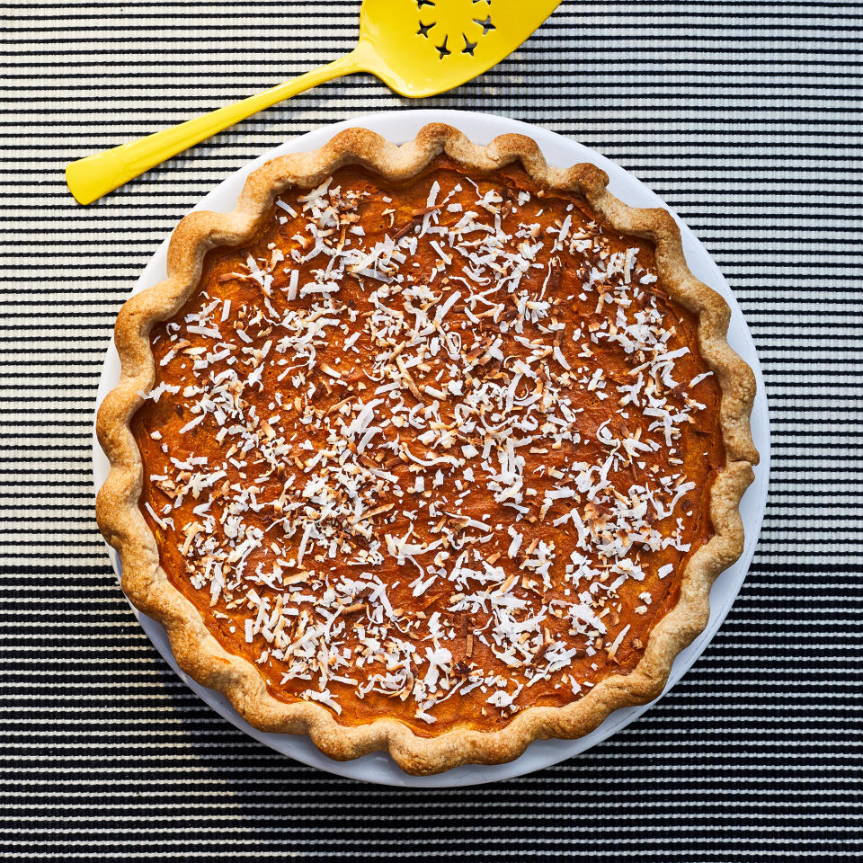 Coconut-Rum Pumpkin Pie