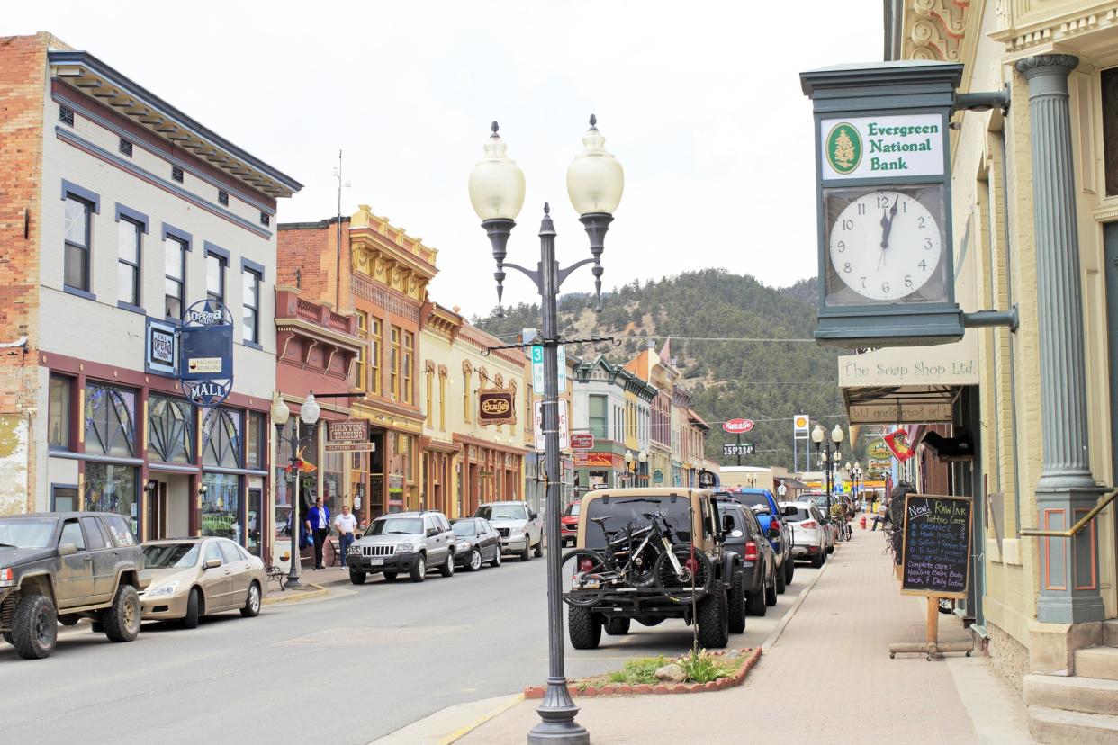 downtown Idaho Springs, Colorado