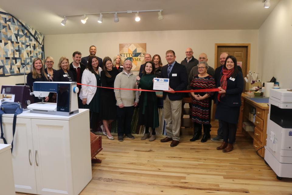 Envision Greater Fond du Lac hosted a ribbon cutting to celebrate the new owner, Amanda Bauer-Frisch of Stitches 'N Tyme, a fabric store at 203 S. Main St., Oakfield. For more information, visit https:// www. stitchesntyme.com.