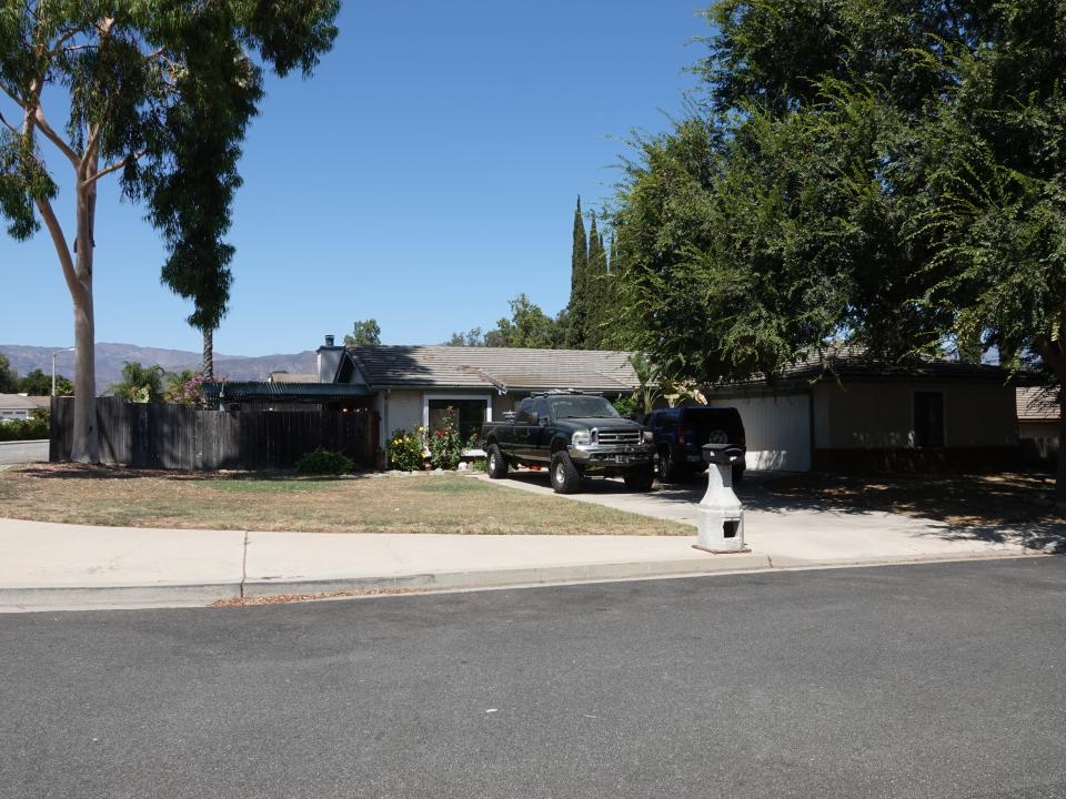 The home on Valley Ridge Drive in August 2019 where a woman and her 82-year-old mother were found stabbed to death.