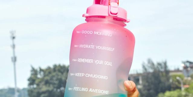 I'm Drinking a Gallon of Water a Day, Thanks To This Water Bottle That  Keeps Me On Track Every Two Hours