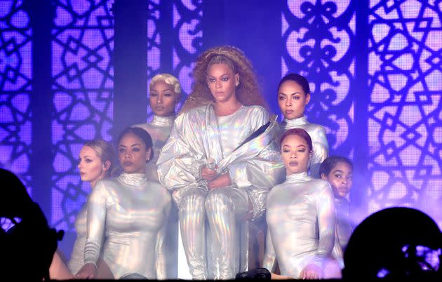 Beyoncé performs during the On the Run II Tour at MetLife Stadium on Aug. 2, 2018, in East Rutherford, New Jersey.