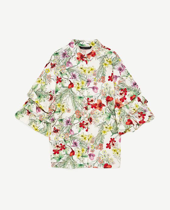 <p><a rel="nofollow noopener" href="https://www.zara.com/uk/en/woman/new-in/floral-print-shirt-c805003p4560041.html" target="_blank" data-ylk="slk:Zara, £39.99;elm:context_link;itc:0;sec:content-canvas" class="link "><i>Zara, £39.99</i></a> </p>