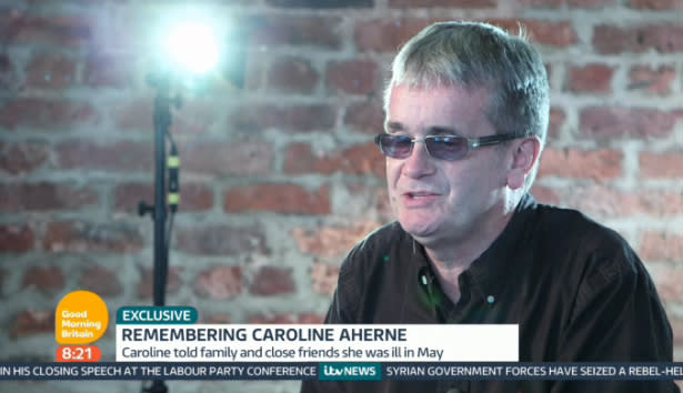 Caroline Aherne's brother Patrick on Good Morning Britain