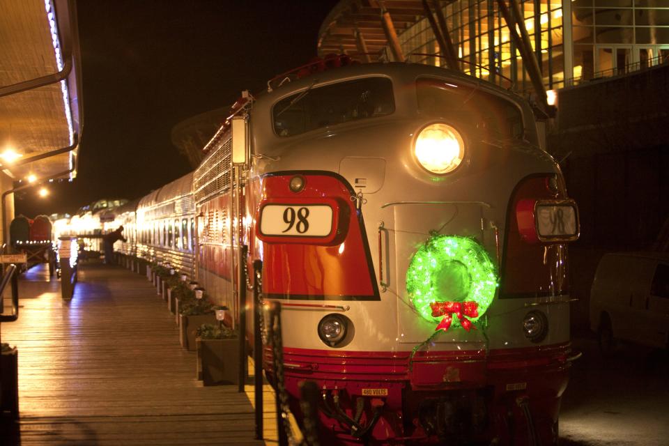 Hop on board The Polar Express in Branson for a night-time story, hot chocolate and a visit from Santa.