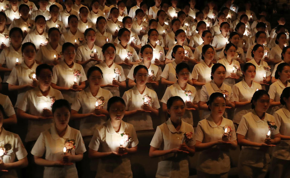 Nightingale pledge in Daegu, South Korea