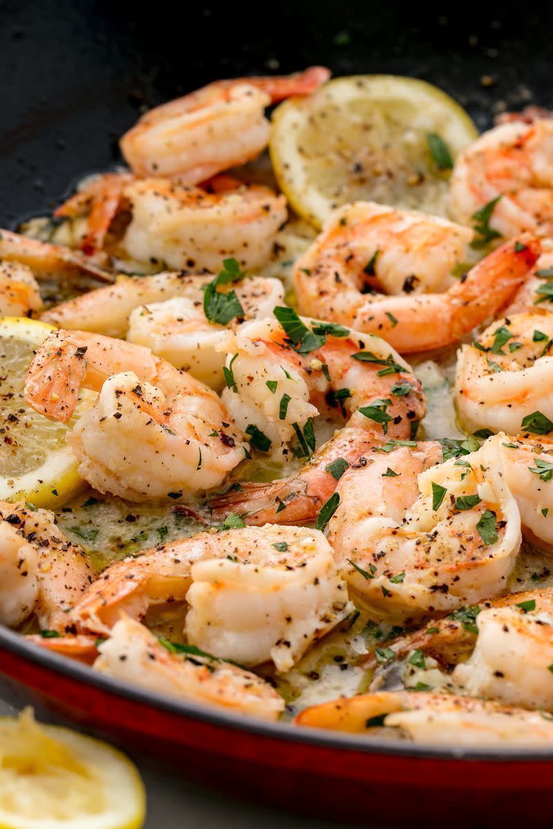 Lemon Garlic Prawns